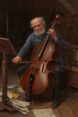 William Banks Fortescue (British, 1850-1924) - The Cello Player