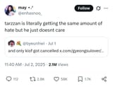 Tarzzan hate