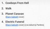setlist