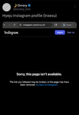 hyeju ig account gone