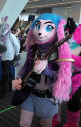 furry guitarist, walking Screenshot 2025-08-07 at 02-45-45 Fursuit Parade at Anthrocon 2025 - YouTube