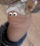 cake knee person