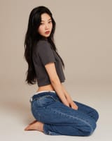 joy on her knees