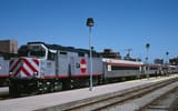 Caltrain pulling ex-Budd railcars in San Francisco May, 2000