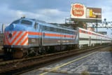Regional Transportation Authority E8 519 at about Armitage Avenue in Chicago, Illinois on an unknown day in October 1981