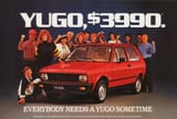 Yugo GV $3990 USD circa 1987