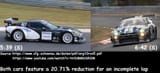 GTR vs Corvette incomplete lap times