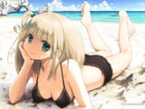 anime_anime_girls_blonde_beach_bikini_original_characters_cleavage_legs_up-345951