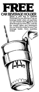 mcdonalds clip on cup holder-