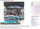 94 thunderbird v8 67k 1000 no ac