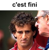 Prost c&#039;est fini its over