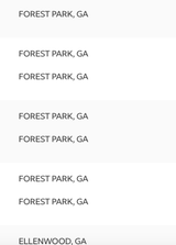 forest park GA