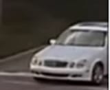 white mercedes reaction