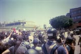 protest scene