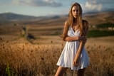 hot bokeh woman