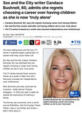 candace bushnell regrets