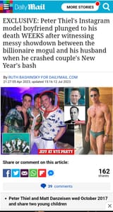 gay gigolo Jeff Thomas murdered by fag CEO Peter Thiel
