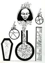 An evocation and creation of a vampire servitor for the use of sexual workings. A sigil should be constructed to fit an image that is desireable and pleasing to you