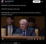 GRAHAM, Is Putin gonna stop in Ukraine 11-06-2025, HEGSETH, Remains to be seen, GRAHAM, Well, he says he&#039;s not. This is the &#039;30s all over. It doesn&#039;t &#039;remain to be seen&#039; HD