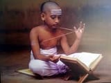 Brahmin boy reading