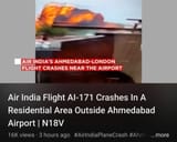Crashed on takeoff residential