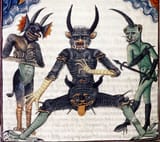 Christian god and his wives Satan and the Devil