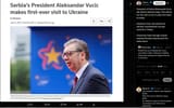 President of Serbia Aleksandar Vucic will attend Ukraine today. This will be his first visit in the 12 years he&#039;s been in power. 11-06-2025