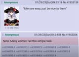 men are easy women still fail