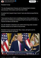 President Trump 12-06-2025, &#039;I&#039;m very disappointed in Russia, but I&#039;m disappointed in Ukraine also,because I think deals could have been made&#039; HD