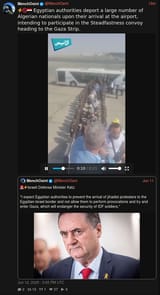 Screenshot 2025-06-12 at 19-20-50 MenchOsint (@MenchOsint) ⚡️🚫🇪🇬 Egyptian authorities deport a large number of Algerian nationals upon their arrival at the airport intending to participate in the Steadfastness convoy heading to the G[...]