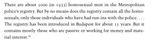 5000 gay prostitutes in Judapest 1933