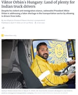 Viktor Orbán&#039;s Hungary Land of plenty for Indian truck drivers