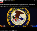 USA no prosecution of boeing