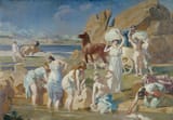Lucien Simon - Nausicaa at the Fountain - (MeisterDrucke-122742)
