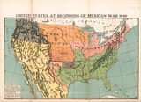 UNITED STATES AT BEGINNING OF MEXICAN WAR 1846