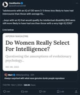 women dont care about intelligence