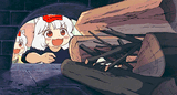 awoo lighting a fire