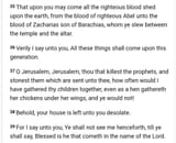 Matthew ch23 v35-39