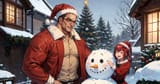 Senator and Satania snowman