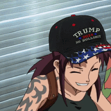revy anime girl smug trump maga tomboy black lagoon