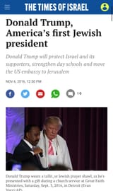 Trump first Jewish president