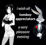 I wish all tomboy appreciators a very pleasant evening hitomi chan