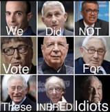 We Did Not Vote For These Inbred Idiots - WEF Pedophile Cabal Elites Rule The World, So We Are Not A Democracy Meme