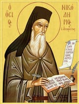 Saint-Nikodemos-the-Athonite-Mount-Athos-Icon-Orthodox-Prayer-writing-3