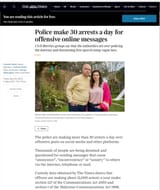 Bong 30 social media arrest a day