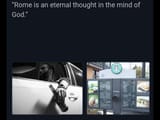 rome is a constant thought in the mind of God