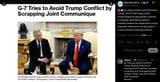 To avoid conflict with President Trump, the G7 will forgo a joint communique at next week’s summit in Canada, Bloomberg reports. Instead 12-06-2025 statements