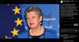 The EU will appoint a Special Envoy for Ukrainian Affairs, per Politico. The role will be held by Ylva Johansson, EU Commissioner for Home Affairs (2019–2024) 12-06-2025