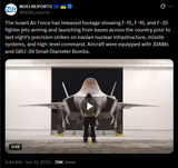 The Israeli Air Force has released footage showing F-15, F-16, and F-35 fighter jets arming and launching from bases across the country prior 13-06-2025 HD