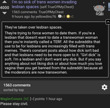 lesbian is sick of clown world